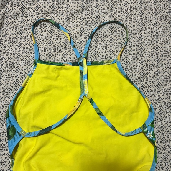 COPY - Speedo Turnz Lemon Print One Piece Swimsuit Size 14/40 - Picture 7 of 9
